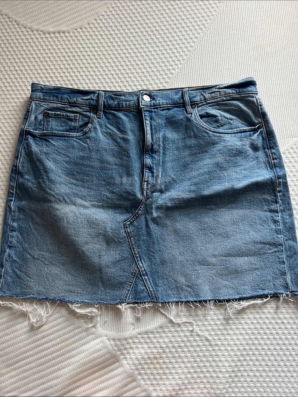 a.n.a Light Blue Denim Mini Skirt